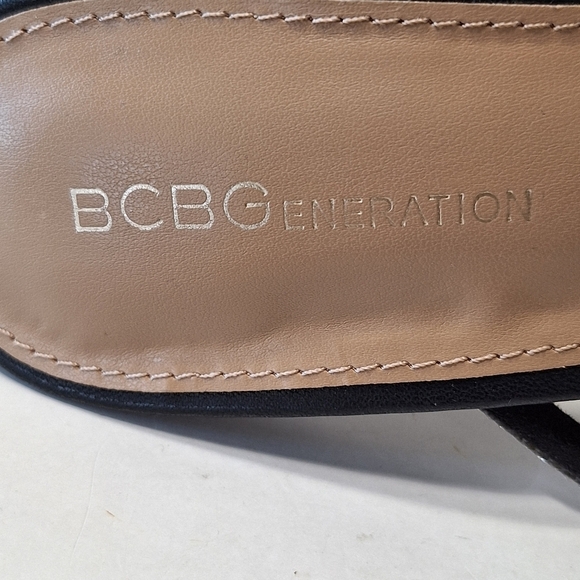 BCBGeneration Selma Rhinestone Embellished Dressy Bow Heel Sandals Size 8.5 - Picture 12 of 13